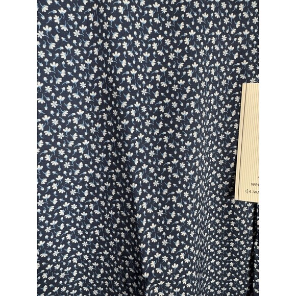 CON.STRUCT Floral Button Down Navy Blue Long Sleeve Dress Shirt NWT Size L - Picture 2 of 10